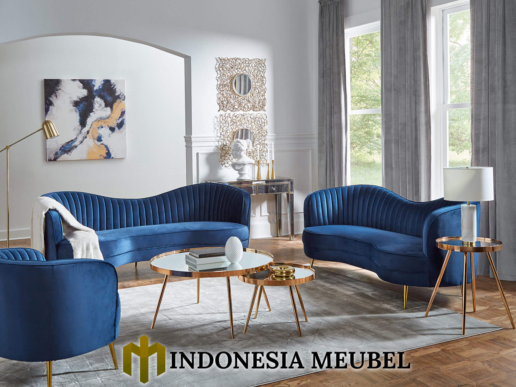 New Sofa Tamu Minimalis Jepara Great Sofa Kerang Style IM-0016