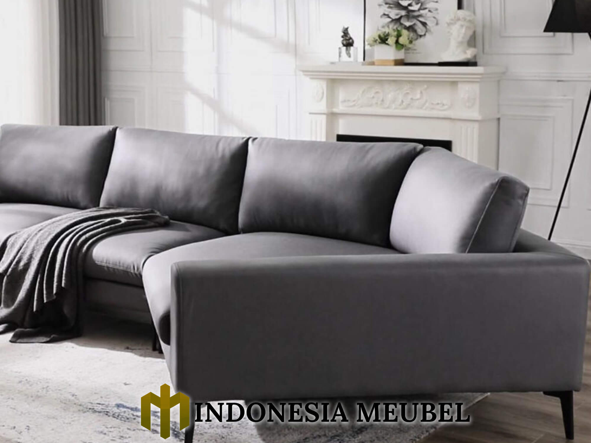 Sofa Tamu Sudut Minimalis Modern Sectional Design IM-0075.1
