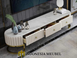 Bufet TV Minimalis Terbaru Luxury Stainless Steel IM-0176