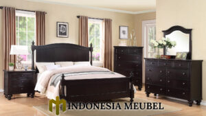 Tempat Tidur Minimalis Klasik Black Duco Luxury Type IM-0110