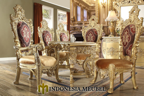 Set Meja Makan Mewah Klasik Victorian Palace Majestic IM-0343.2