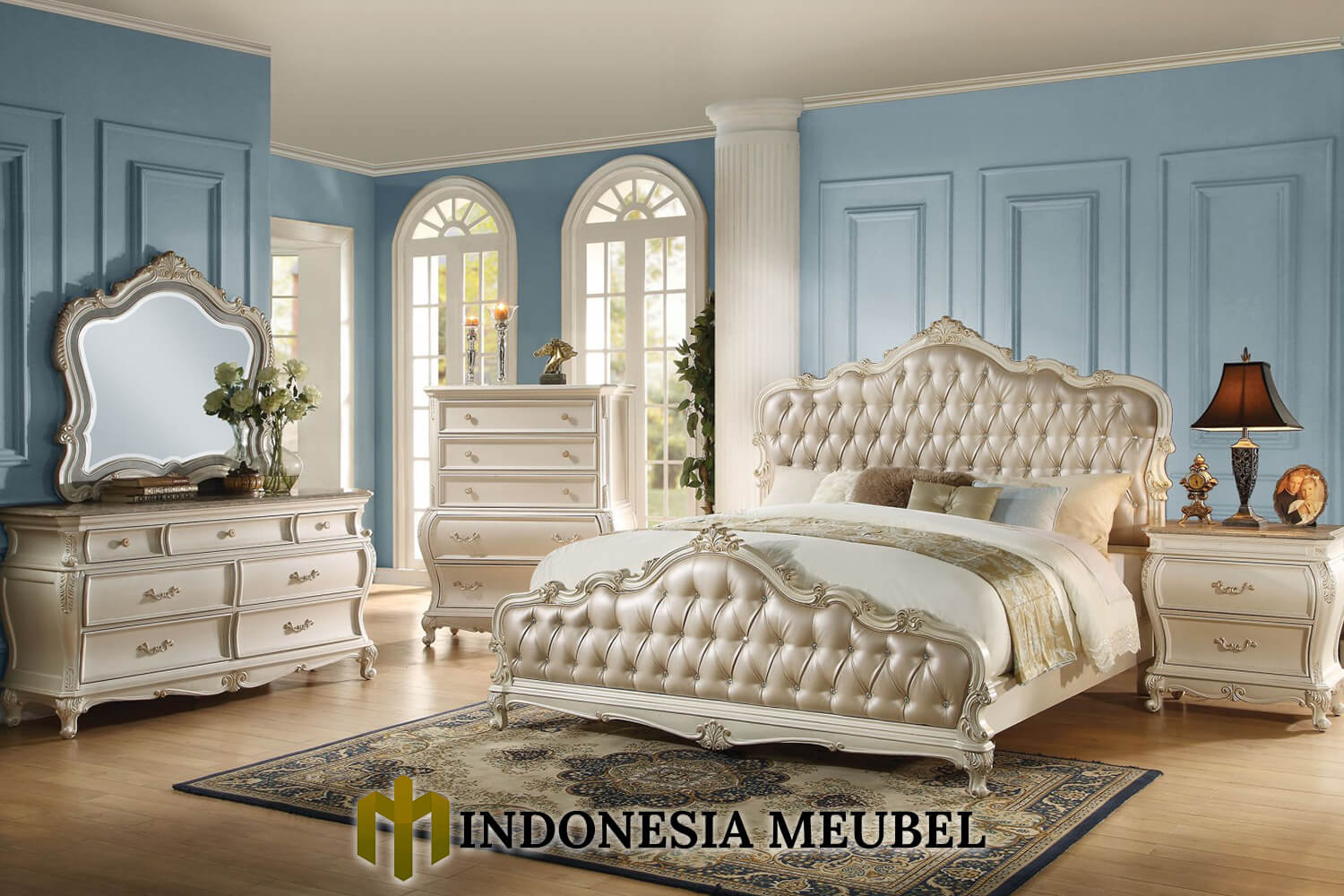 Set Tempat Tidur Mewah Jepara Victorian Design IM-0359
