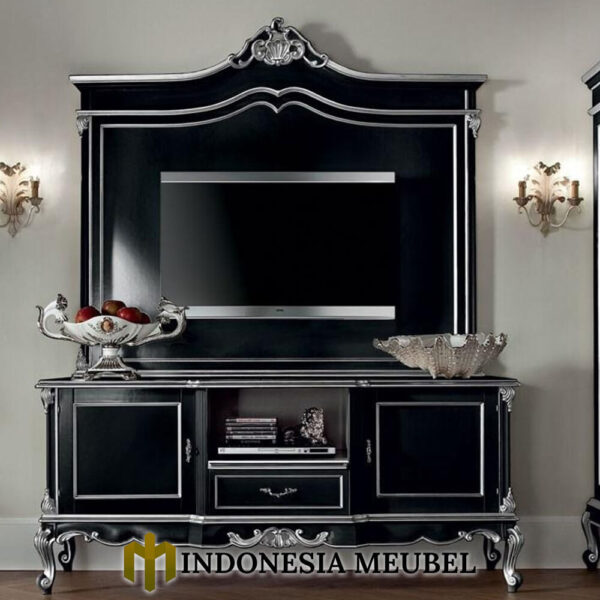 Bufet TV Mewah Terbaru Best Sale Luxury Black Duco IM-0418.1