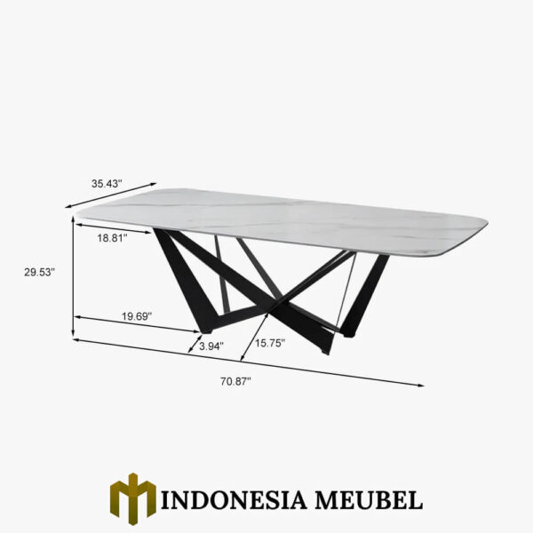 Meja Makan Minimalis Modern Industrial Interior Design IM-0579.1