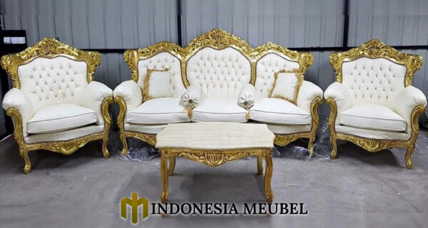 Set Sofa Tamu Mewah Emas Luxury Ganesha Style IM-0591