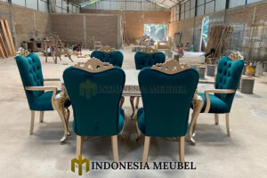 Model Meja Makan Mewah Terbaru Luxury Carving Jepara IM-0627
