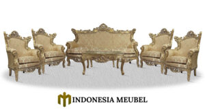 Sofa Tamu Mewah Klasik Royals Duco Golden Color IM-0699