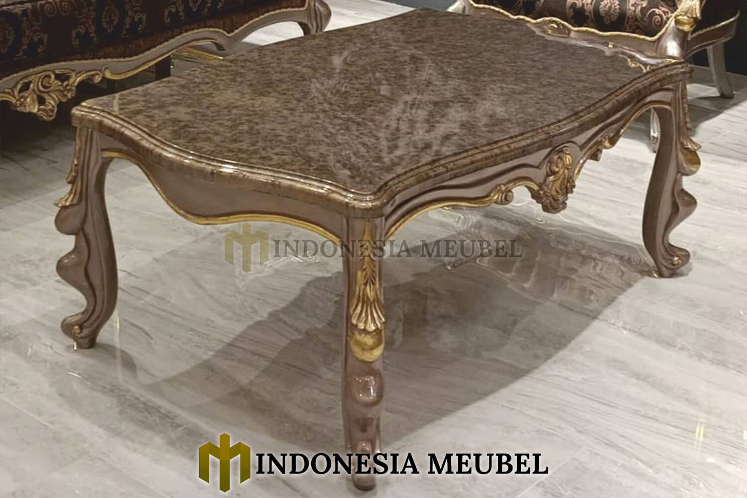 Meja Tamu Mewah Marmer Luxury Europe Design Carving IM-600 1 Meja Tamu Mewah Marmer Luxury Europe Design Carving IM-600