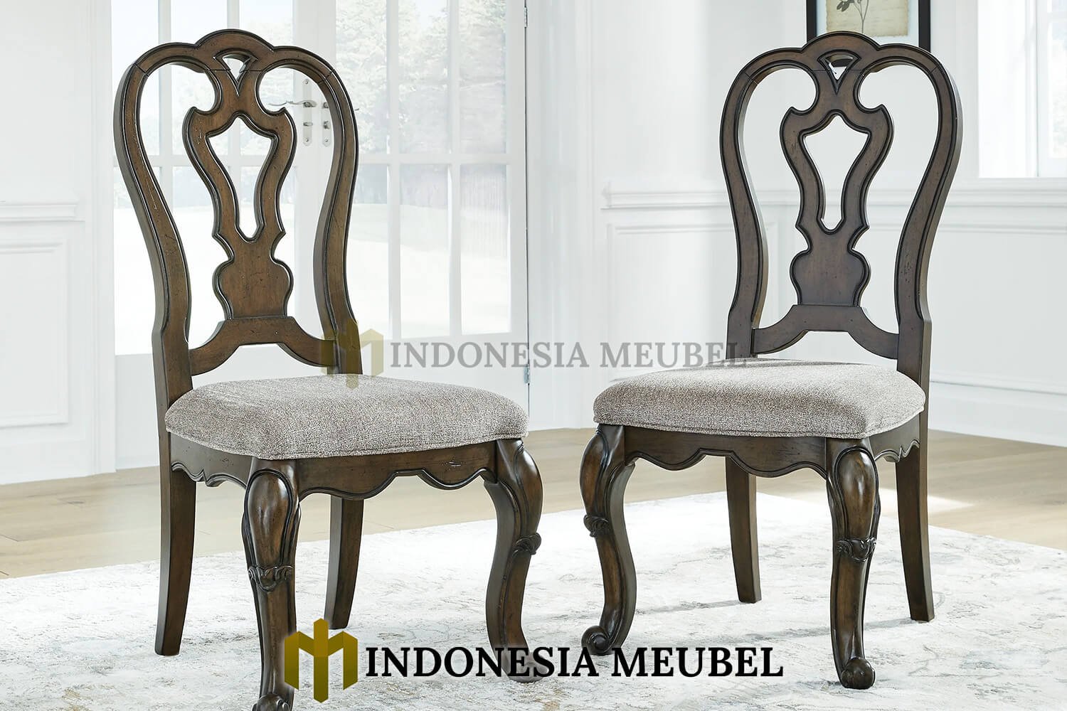 Meja Makan Mewah Minimalis Natural Kayu Jati Vienna IM-662 3 Meja Makan Mewah Minimalis Natural Kayu Jati Vienna IM-662.2