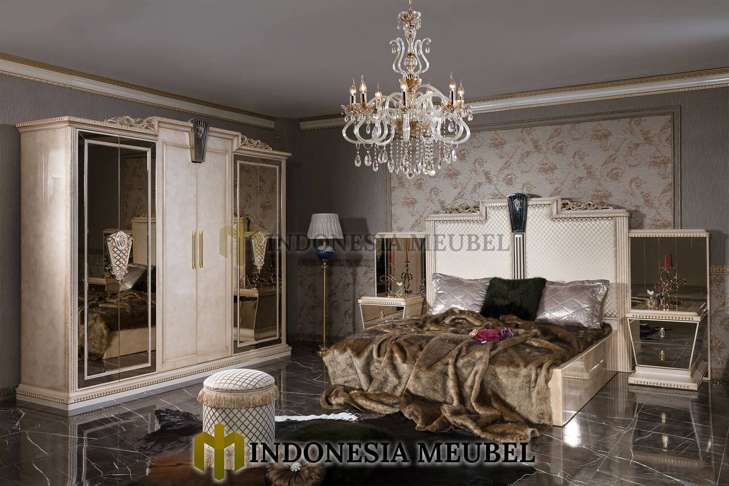 Tempat Tidur Mewah Minimalis Elegant Interior Design IM-681 1 Tempat Tidur Mewah Minimalis Elegant Interior Design IM-681
