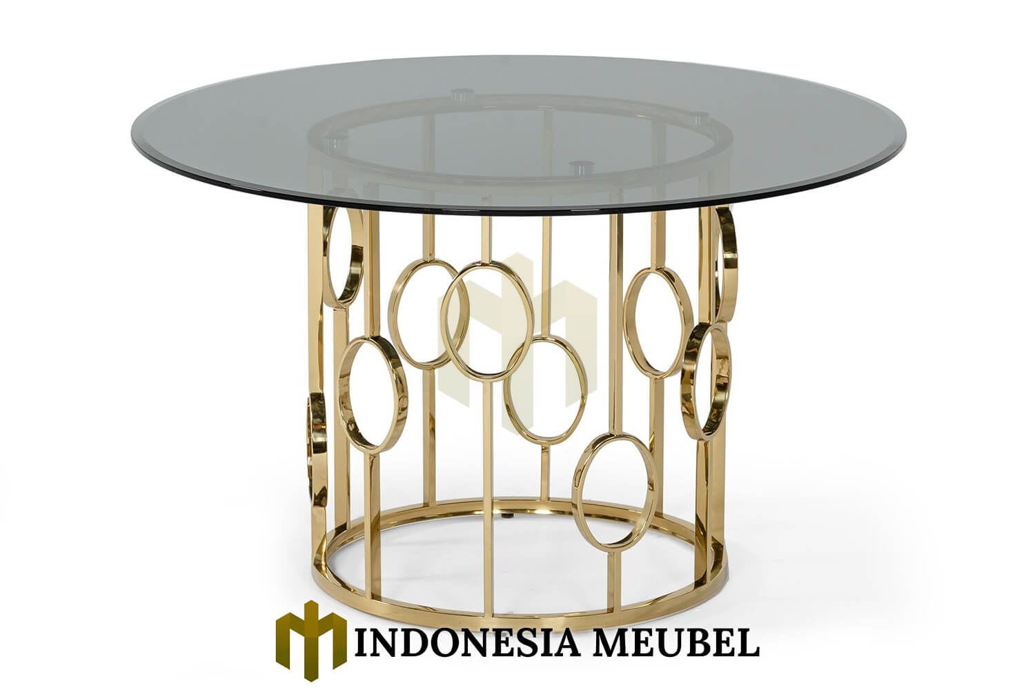 Meja Makan Minimalis Bundar Modern Elegant Stainless Steel IM-819 2 Meja Makan Minimalis Bundar Modern Elegant Stainless Steel IM-819.1
