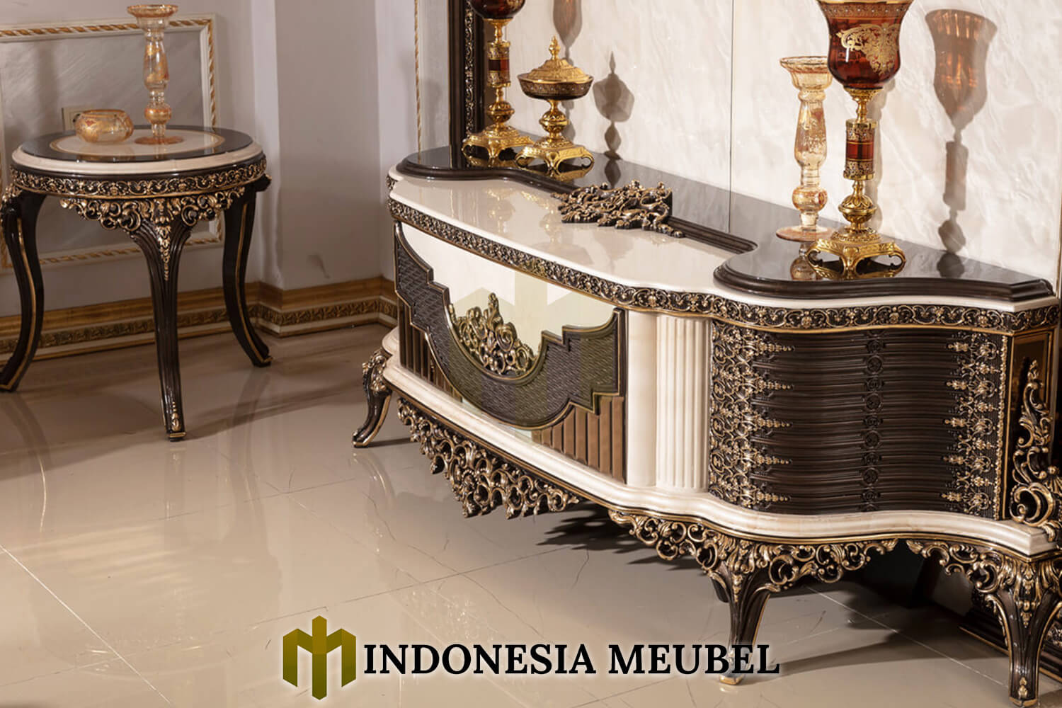 Meja TV Mewah Klasik Ukiran Jepara Zacosta Luxury Design IM-851 2 Meja TV Mewah Klasik Ukiran Jepara Zacosta Luxury Design IM-851.1