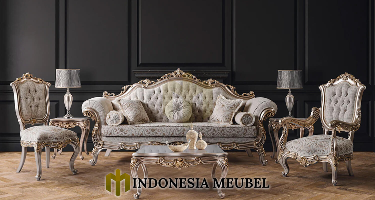 Set Sofa Tamu Mewah Klasik Luxury Turkish Bludru Fabric IM-840