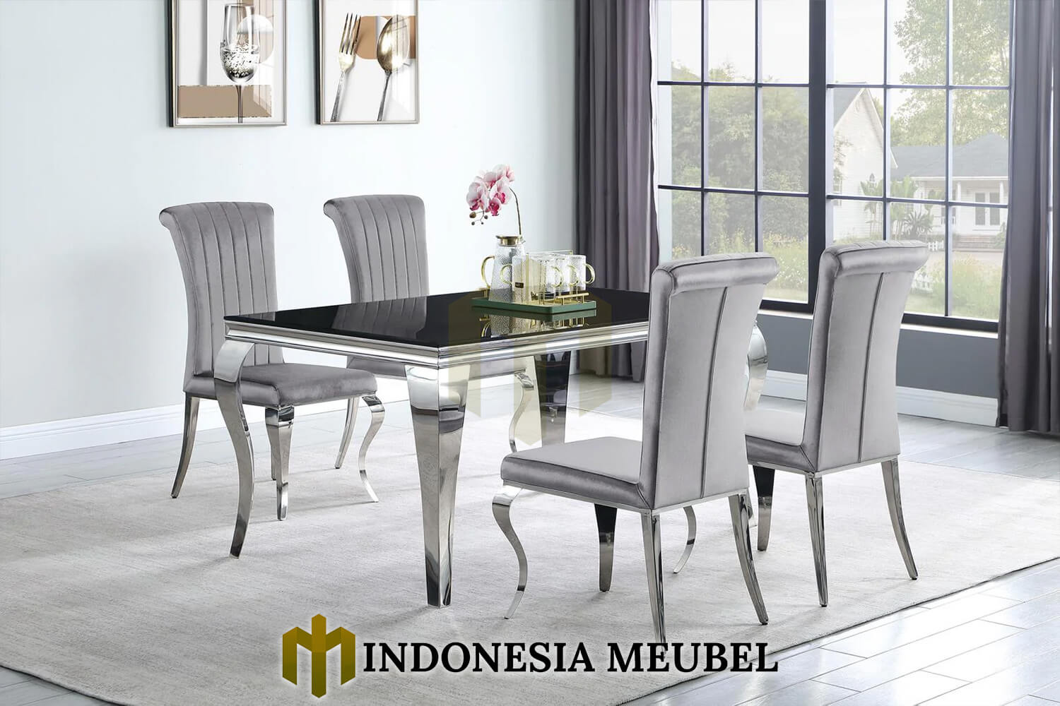 Meja Makan Modern Minimalis Stainless Best Sale IM-910