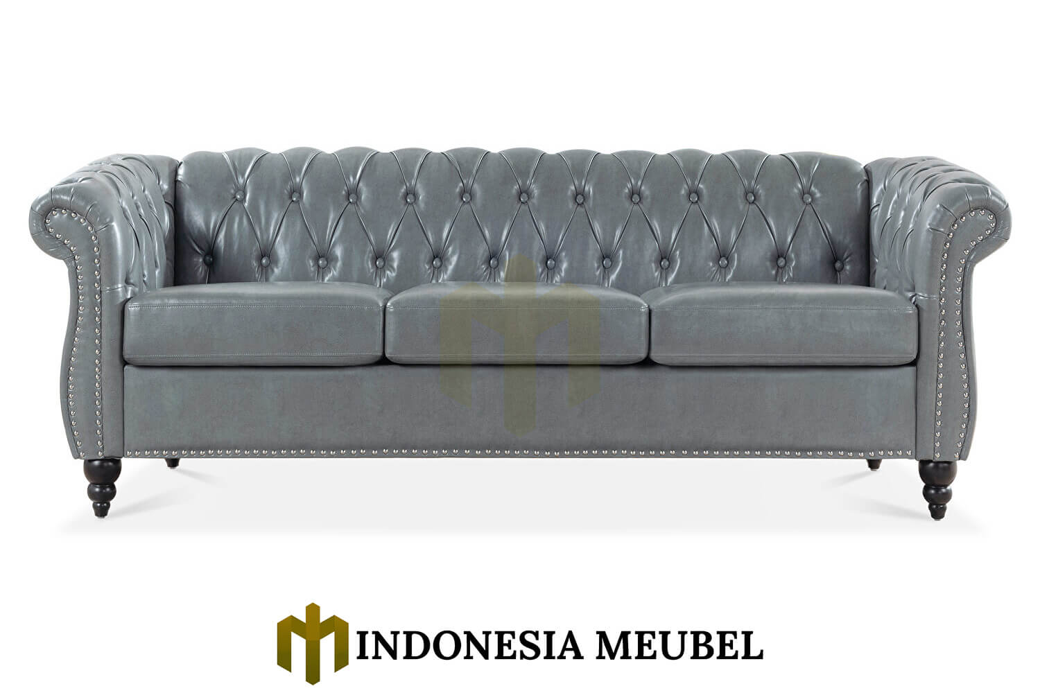 Sofa Tamu Chesterfield Minimalis Classic Teak Wood IM-936