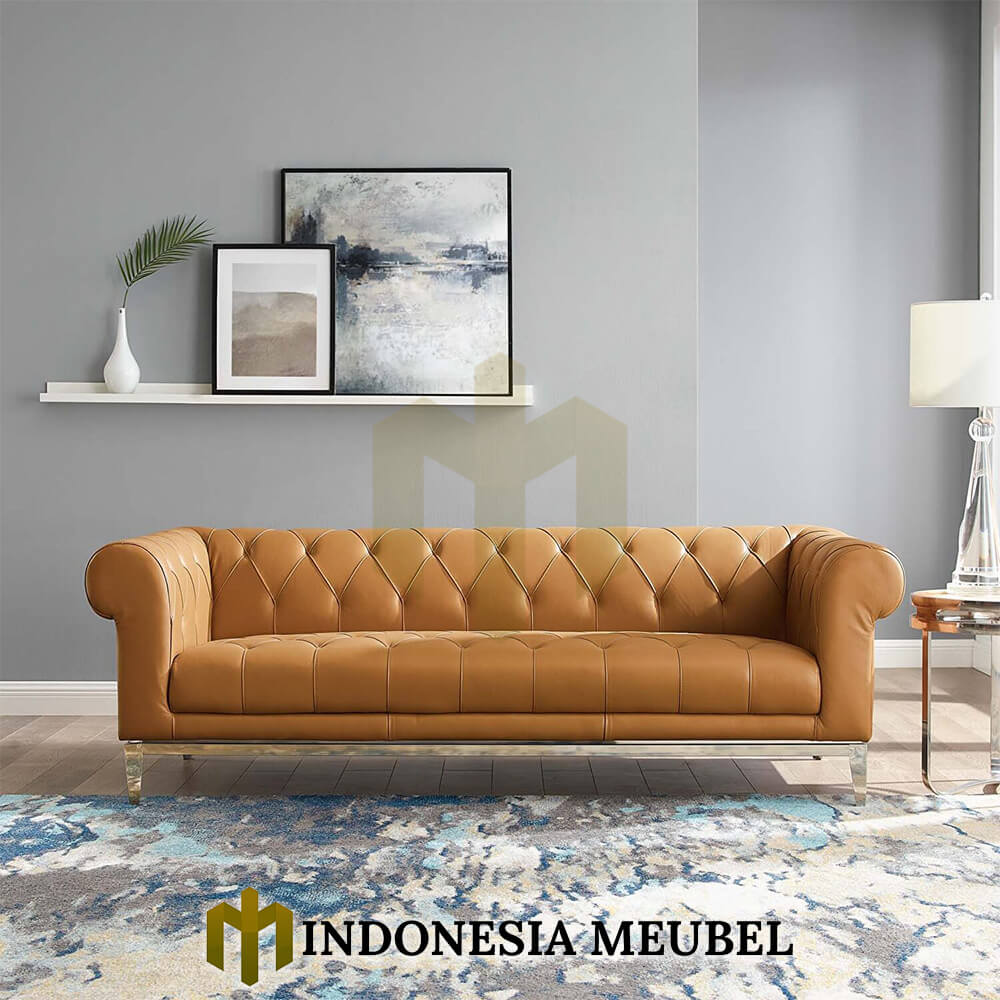 Sofa Tamu Chesterfield Minimalis Modern Elegant 3 Seater IM-930