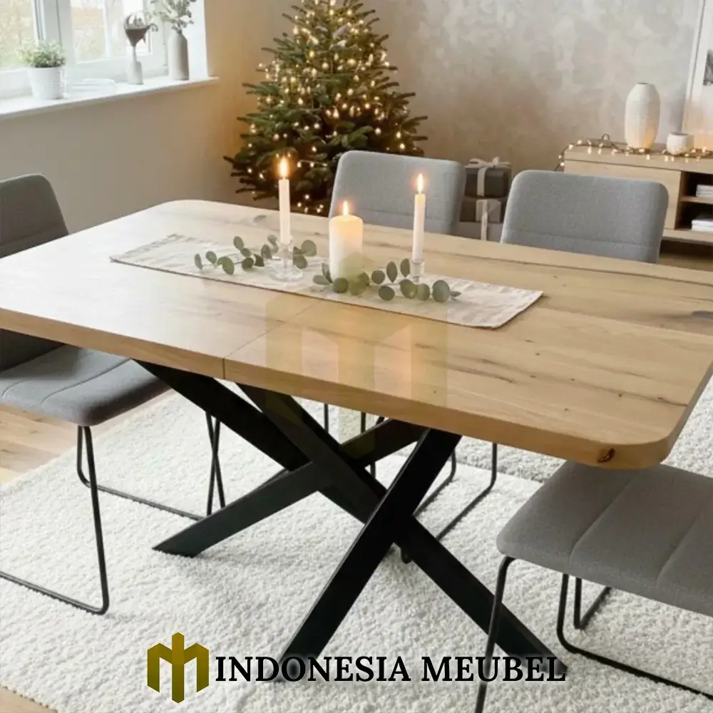 Harga Meja Makan Jepara Minimalis Industrial Style IM-952 3 Harga Meja Makan Jepara Minimalis Industrial Style IM-952.2