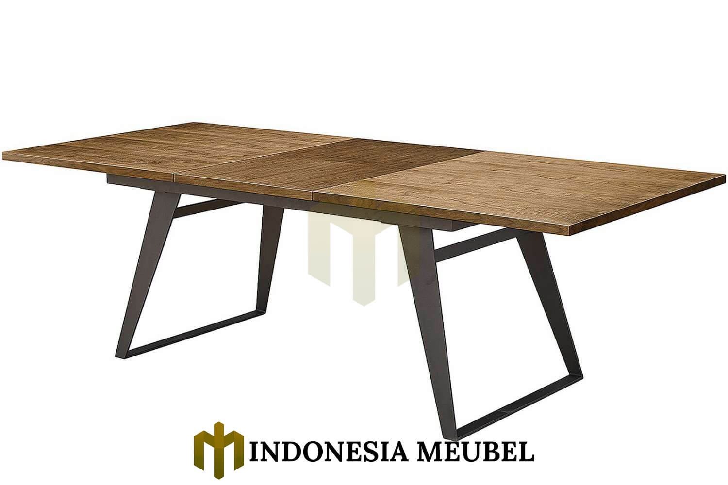 Meja Makan Minimalis Daun Jati Solid Industrial Design IM-982 2 Meja Makan Minimalis Daun Jati Solid Industrial Design IM-982.1