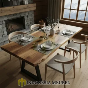 Meja Makan Minimalis Industrial Design Best Seller IM-949