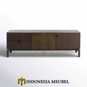 Home 15 Meja TV Jati Minimalis Classic Dark Brown Promo Ramadhan IM-970