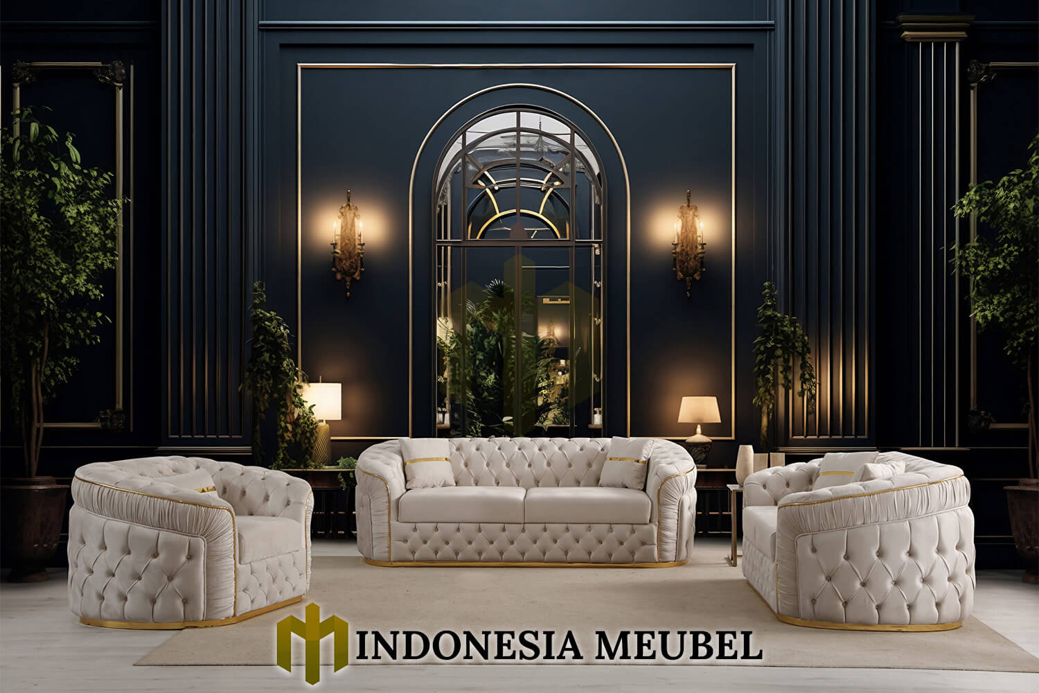 Sofa Chesterfield Stainless Modern Design Gold Glam IM-939 1 Sofa Chesterfield Stainless Modern Design Gold Glam IM-939