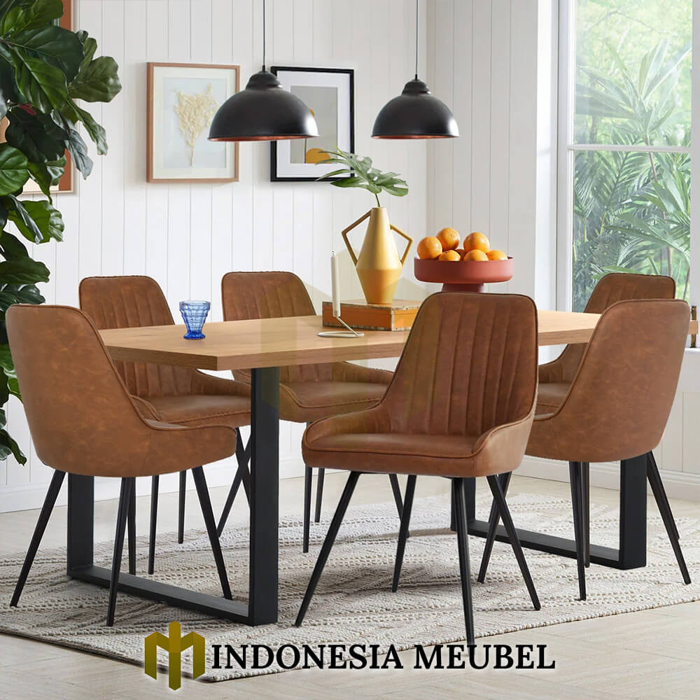 Meja Makan Industrialis Minimalis Modern Interior Design IM-1012 1 Meja Makan Industrialis Minimalis Modern Interior Design IM-1012