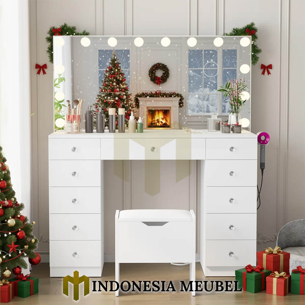 Meja Rias Minimalis Modern Hollywood Lamp Design IM-998 1 Meja Rias Minimalis Modern Hollywood Lamp Design IM-998