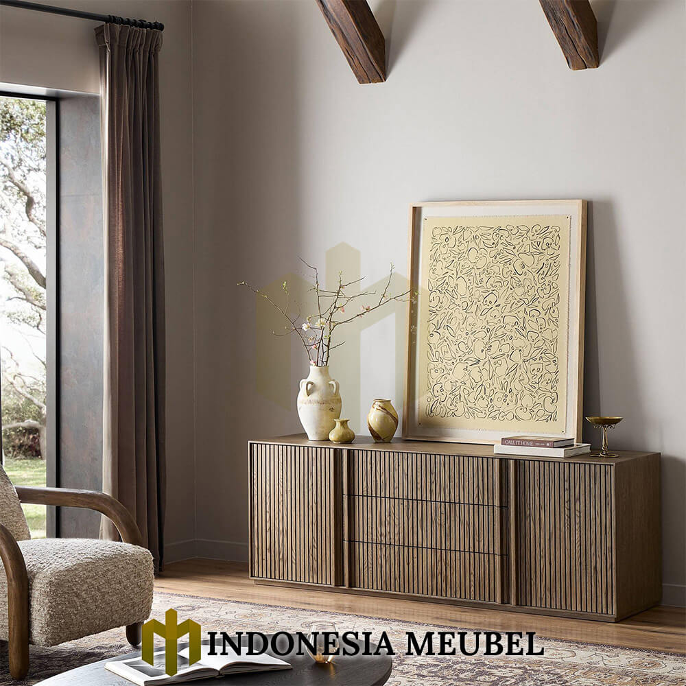 Meja TV Minimalis Visillia Kayu Jati Solid Elegant IM-1031 1 Meja TV Minimalis Visillia Kayu Jati Solid Elegant IM-1031