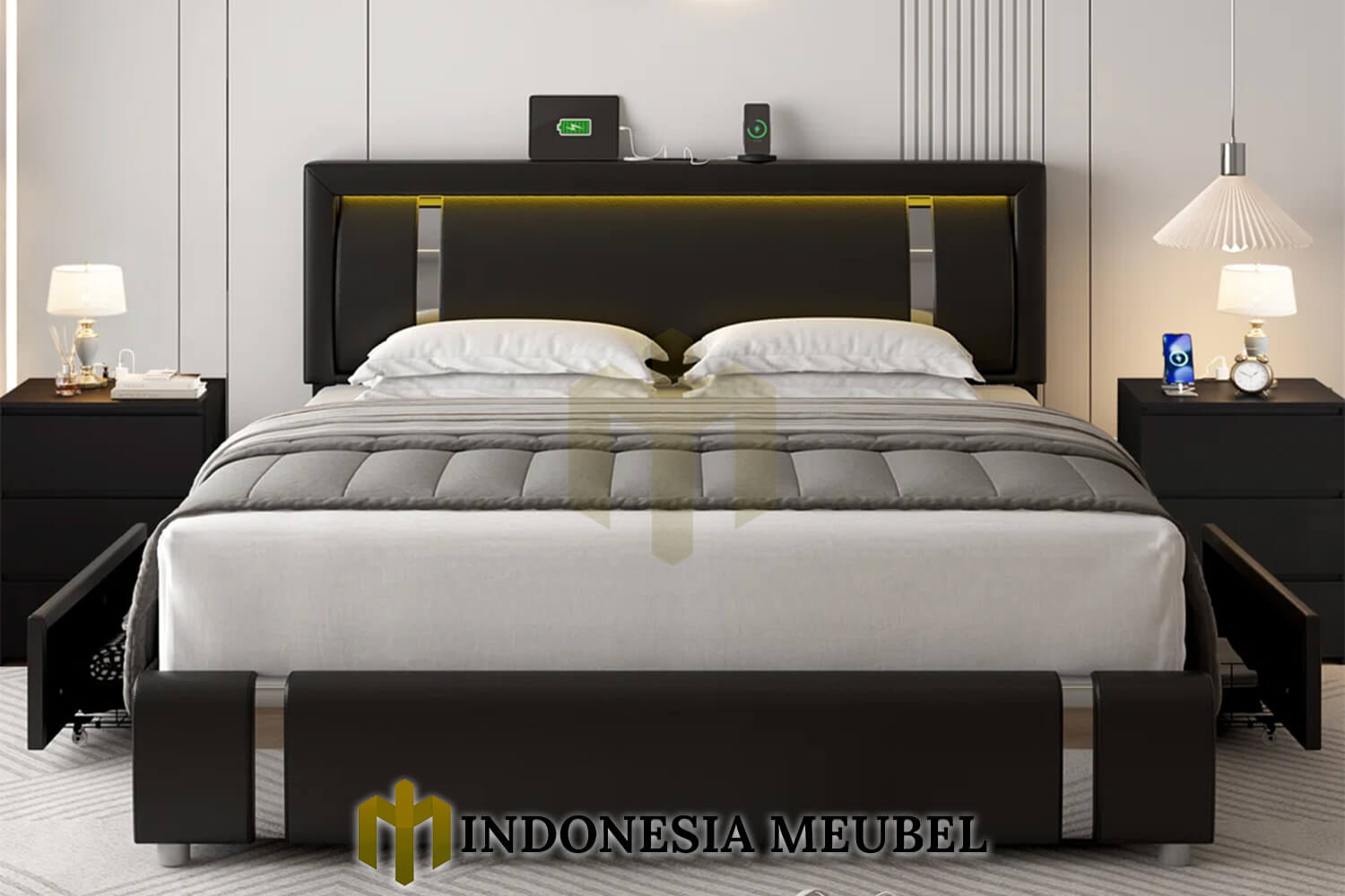 Tempat Tidur Minimalis Modern Futursitiv Style IM-1001 1 Tempat Tidur Minimalis Modern Futursitiv Style IM-1001