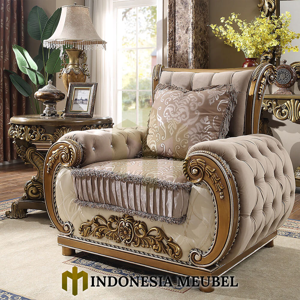 Harga Kursi Sofa Mewah Jepara Klasik Arabian Carving IM-1096