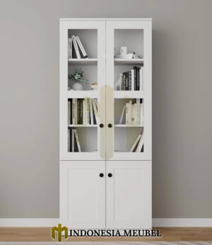 Lemari Pajangan Minimalis Solid Duco Penyimpanan Buku IM-1043