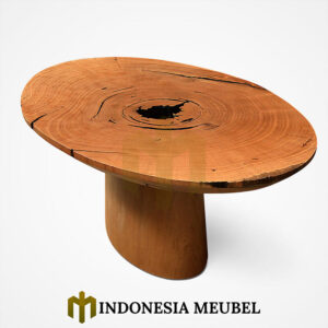 Meja Kayu Solid Suar Wood Root Design Minimalis IM-1064