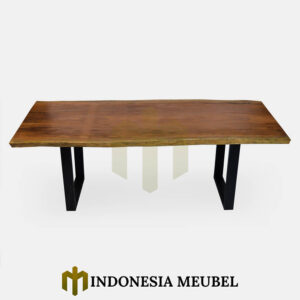 Meja Kayu Trembesi Minimalis Industrial Design IM-1053