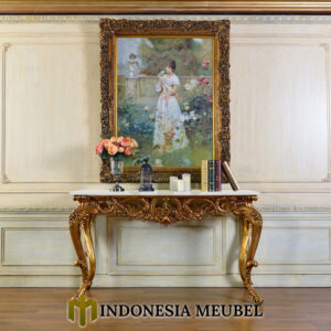 Meja Konsul Mewah Emas Furniture Jepara Terbaru IM-1092