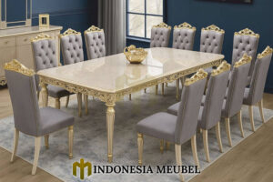 Meja Makan Mewah Luxury Carving Design Palace IM-1081