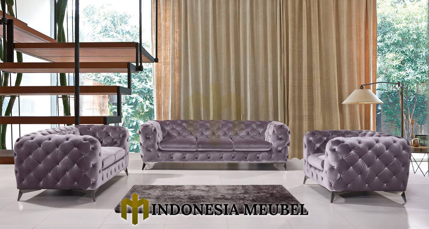 Set Sofa Chesterfield Modern Minimalis New Stainless Steel IM-1047 2 Set Sofa Chesterfield Modern Minimalis New Stainless Steel IM-1047.1