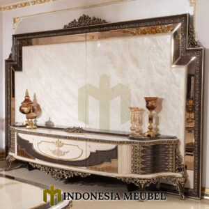 Bufet TV Mewah Ukiran Klasik Majestic Furniture Jepara IM-1099