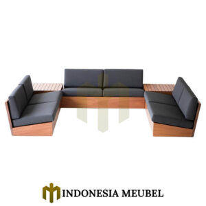 Desain Sofa Outdoor Minimalis Kayu Jati Kualitas Grade A IM-1138