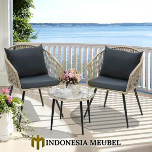Kursi Rotan Minimalis Modern Elegan Simple IM-1135
