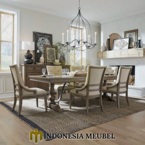 Meja Makan Mid-Century Style Minimalis Interior Design IM-1130