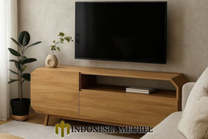 Meja TV Jati Modern Minimalis Furniture Jepara Terbaru IM-1110