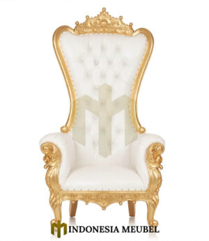 Royale Queen Chair Design Golden Solid Duco IM-1103