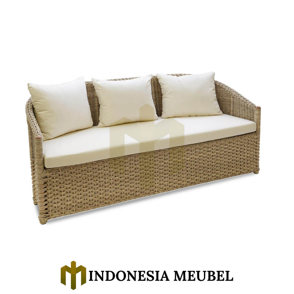 Sofa Outdoor Minimalis Rotan Alami Waterproof Fabric IM-1137 2 Sofa Outdoor Minimalis Rotan Alami Waterproof Fabric IM-1137.1