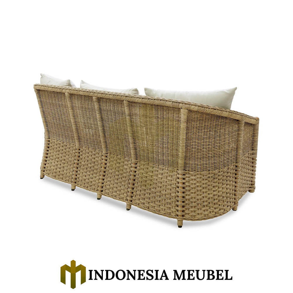 Sofa Outdoor Minimalis Rotan Alami Waterproof Fabric IM-1137 3 Sofa Outdoor Minimalis Rotan Alami Waterproof Fabric IM-1137.2