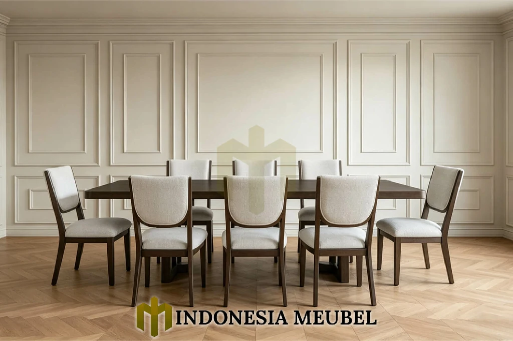 Harga Meja Makan Minimalis Jepara Natural Walnut Premium IM-1162 1 Harga Meja Makan Minimalis Jepara Natural Walnut Premium IM-1162