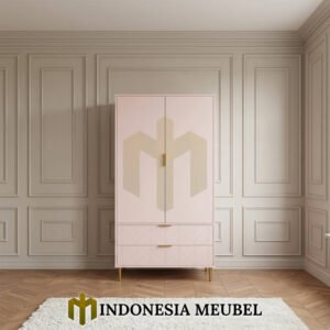 Lemari Baju Minimalis Modern Sweet Pinky Girly Design IM-1155