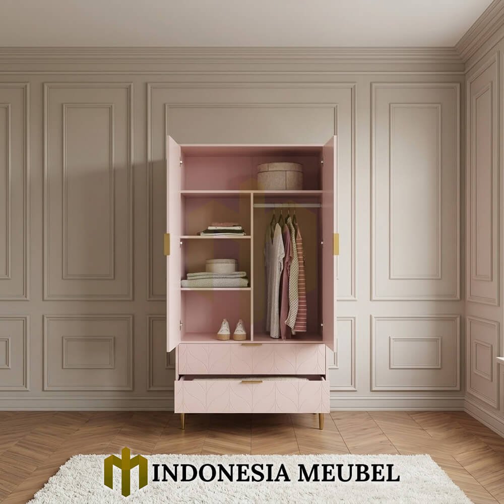 Lemari Baju Minimalis Modern Sweet Pinky Girly Design IM-1155 2 Lemari Baju Minimalis Modern Sweet Pinky Girly Design IM-1155.1