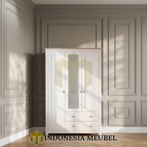 Lemari Baju Minimalis Putih Scandinavian Style Best Seller IM-1156