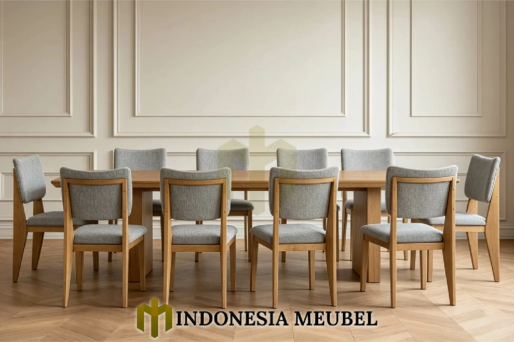Meja Makan Jati Minimalis Natasha Desain Cantik IM-1163 1 Meja Makan Jati Minimalis Natasha Desain Cantik IM-1163