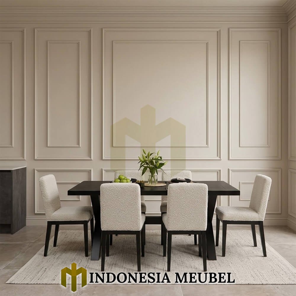 Meja Makan Minimalis Kayu Solid Modern Elegant Style IM-1149 1 Meja Makan Minimalis Kayu Solid Modern Elegant Style IM-1149